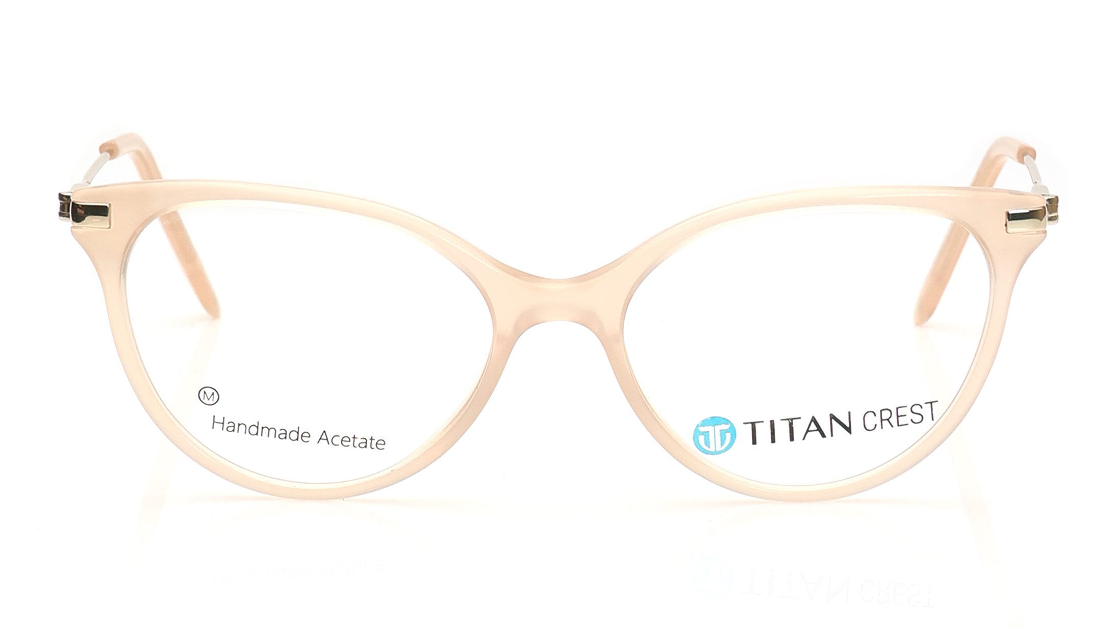 Image 1 of Brown Oval Eyeglasses for Women from Titan Available at Titan Eye+
