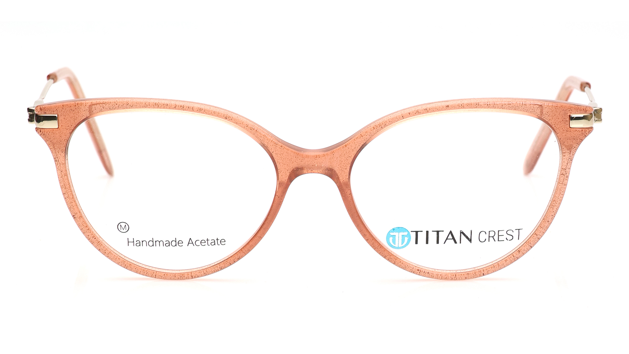 Image 1 of Peach CatEye Eyeglasses for Women from Titan Available at Titan Eye+