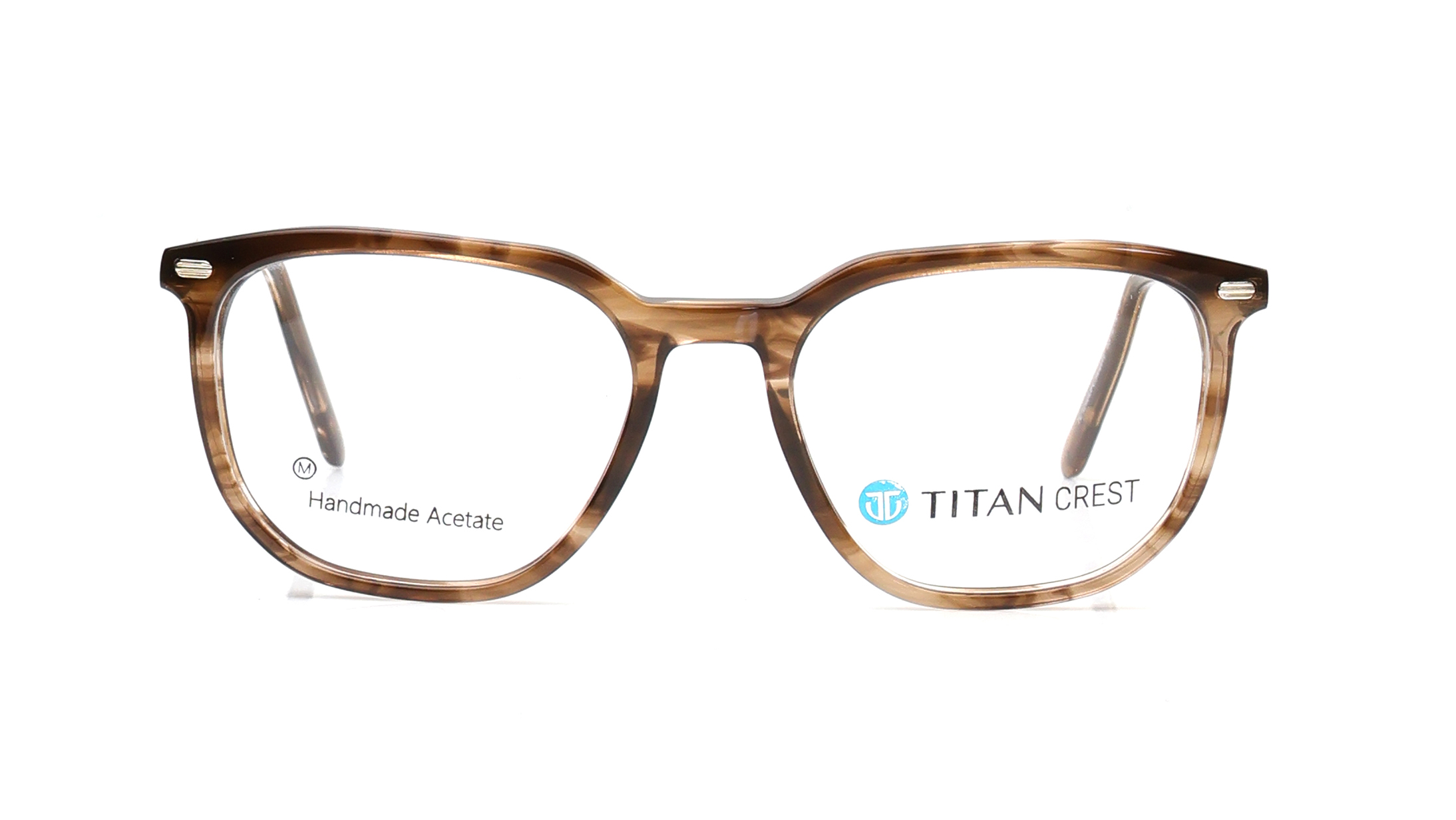 Image 1 of Brown Round Eyeglasses for Men and Women from Titan Available at Titan Eye+