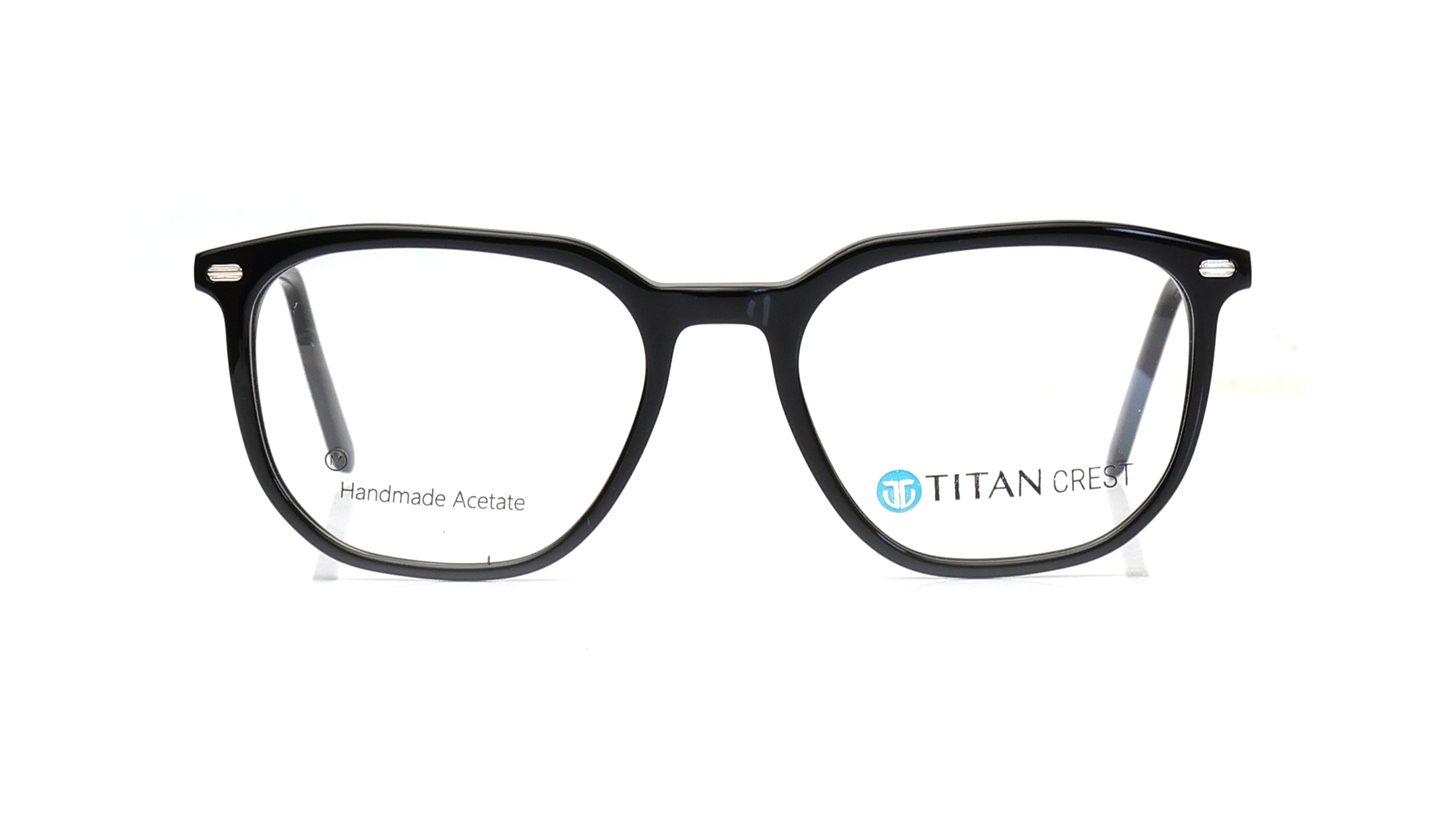 Image 1 of Black Round Eyeglasses for Men and Women from Titan Available at Titan Eye+