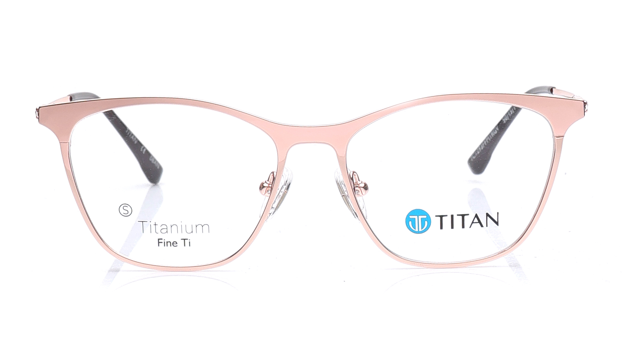 Image 1 of Rose Gold CatEye Eyeglasses for Women from Titan Available at Titan Eye+