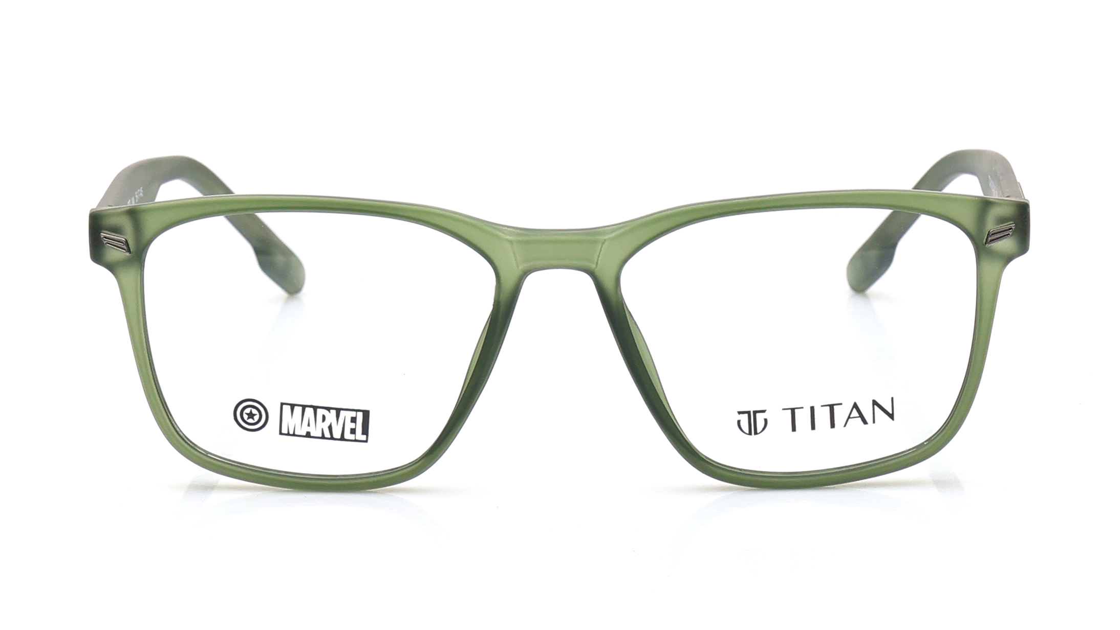 Image 1 of Olive Square Eyeglasses for Men from Titan Available at Titan Eye+