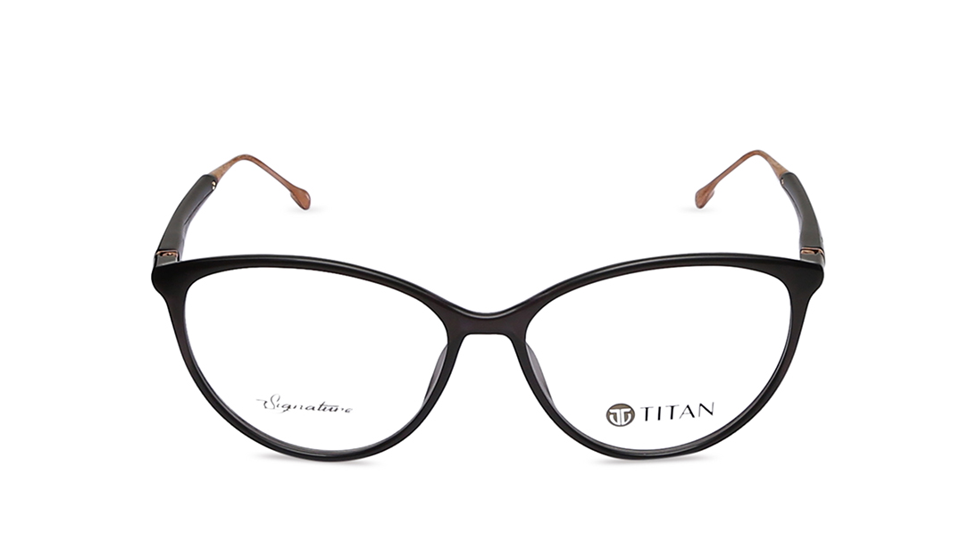 Image 1 of Black CatEye Women Eyeglasses (TF1118WFC1V|54) from Titan Available at Titan Eye+