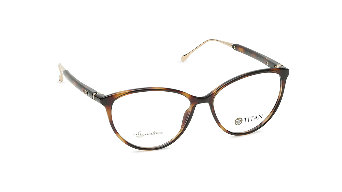 Brown CatEye Women Eyeglasses (TF1118WFC5V|54)