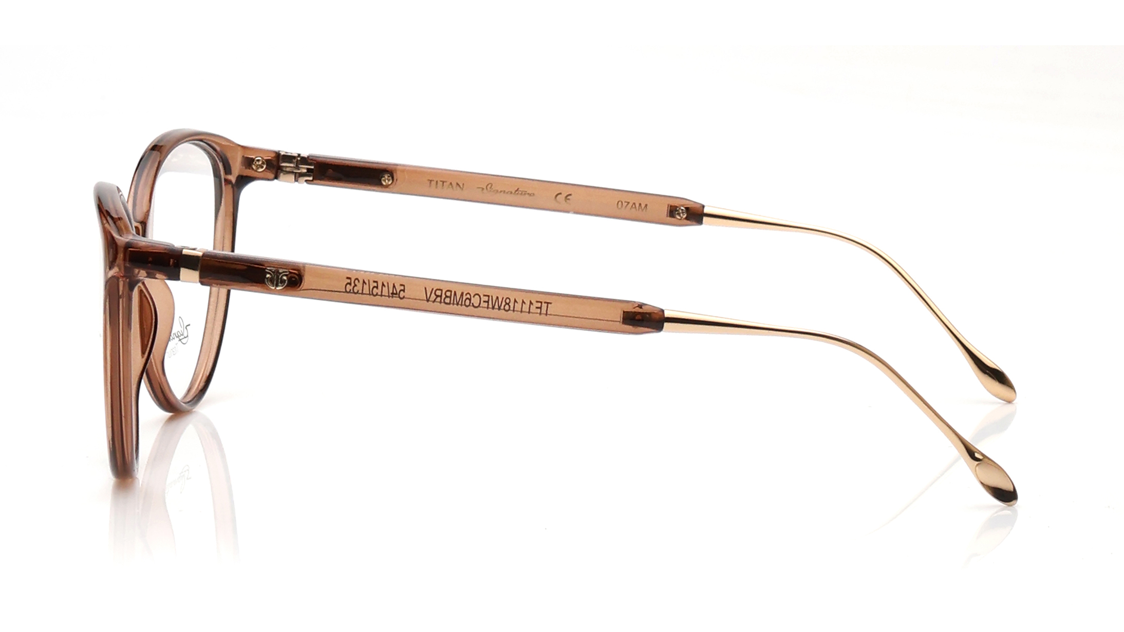 Image 7 of Brown CatEye Eyeglasses for Women from Titan Available at Titan Eye+