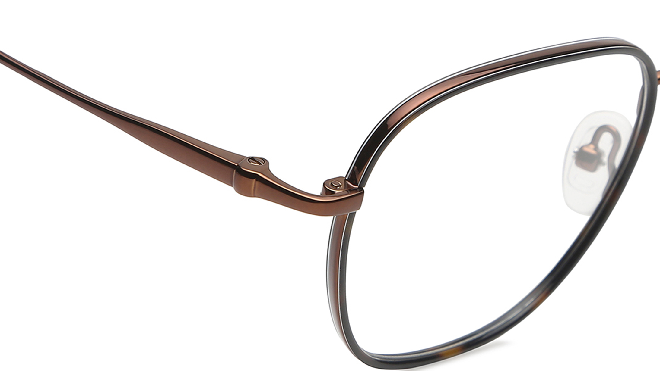 Image 5 of Brown Square Rimmed Eyeglasses(TF1176MFC3V) from Fastrack Available at Titan Eye+