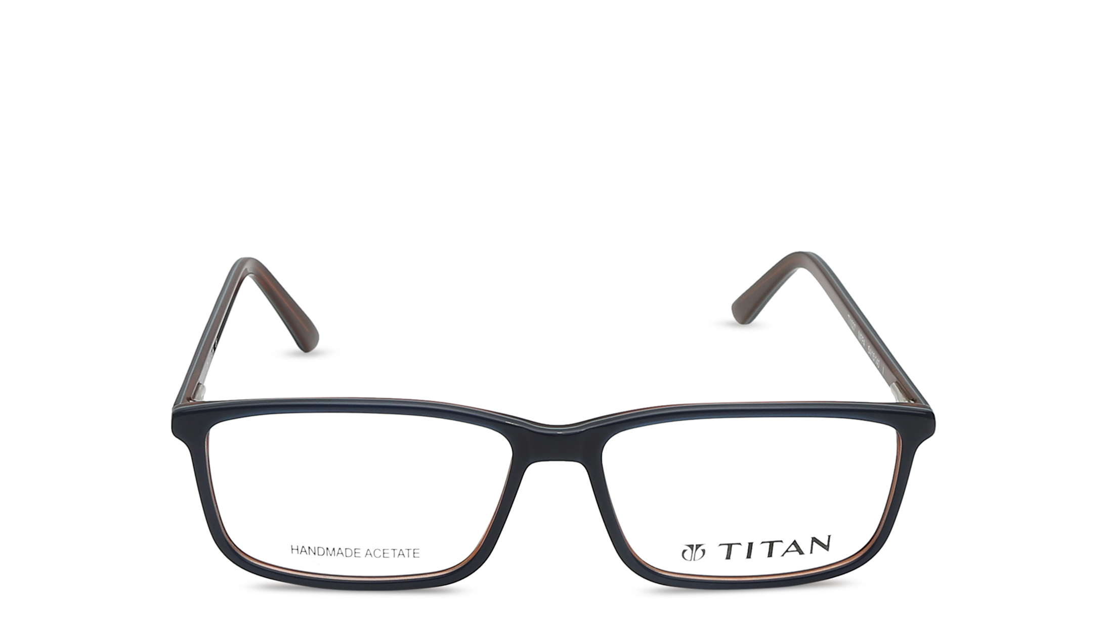Image 1 of Black Rectangle Eyeglasses for Men from Fastrack Available at Titan Eye+