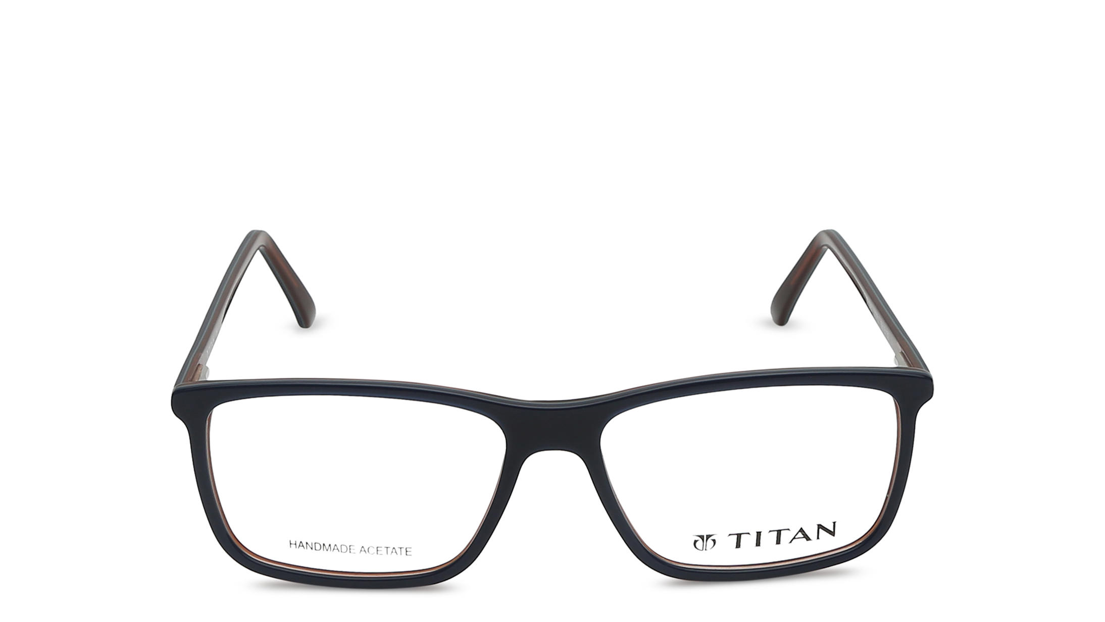 Image 1 of Black Square Eyeglasses for Men from Fastrack Available at Titan Eye+