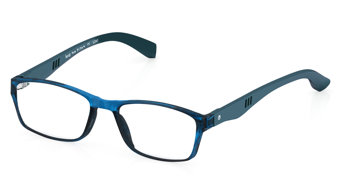 Blue Rectangle Rimmed Eyeglasses(TR1154A1A1V)
