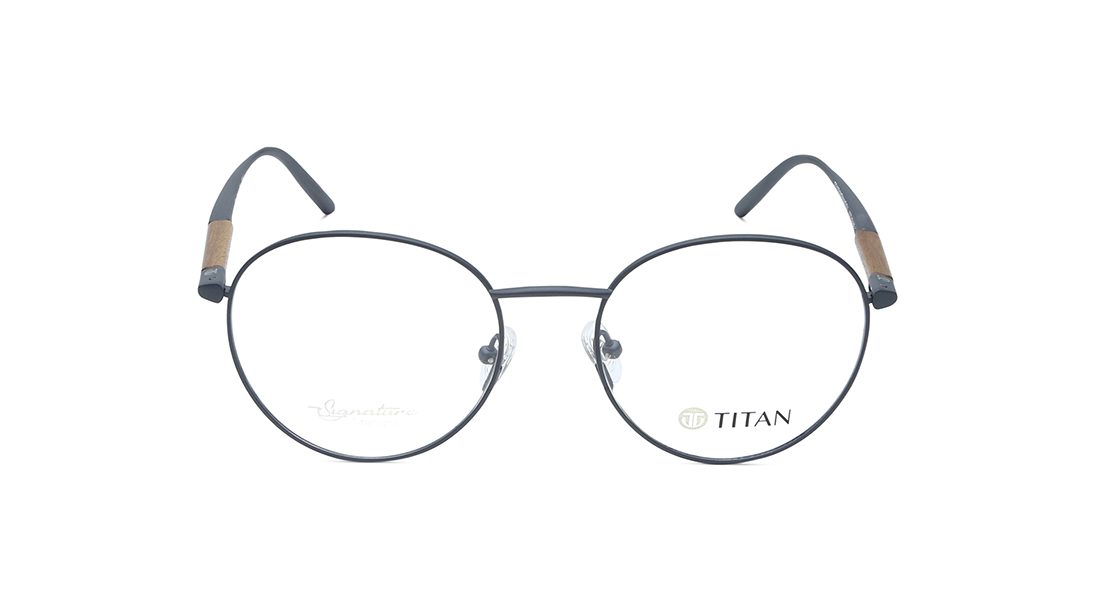 Image 1 of Black Square Eyeglasses for Men from Titan Available at Titan Eye+