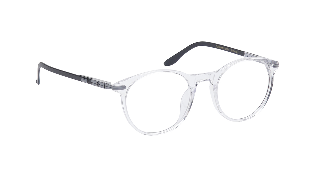 Transparent Round Rimmed Eyeglasses for Men