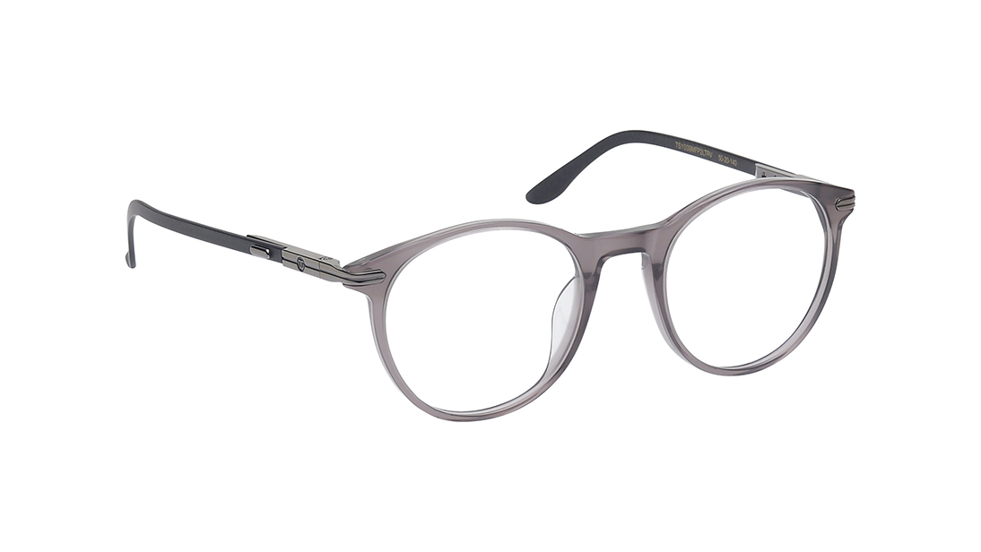 Grey Round Rimmed Eyeglasses for Men