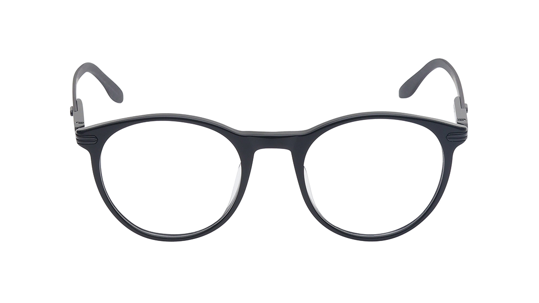 Image 1 of Black Oval Eyeglasses for Men from Titan Available at Titan Eye+