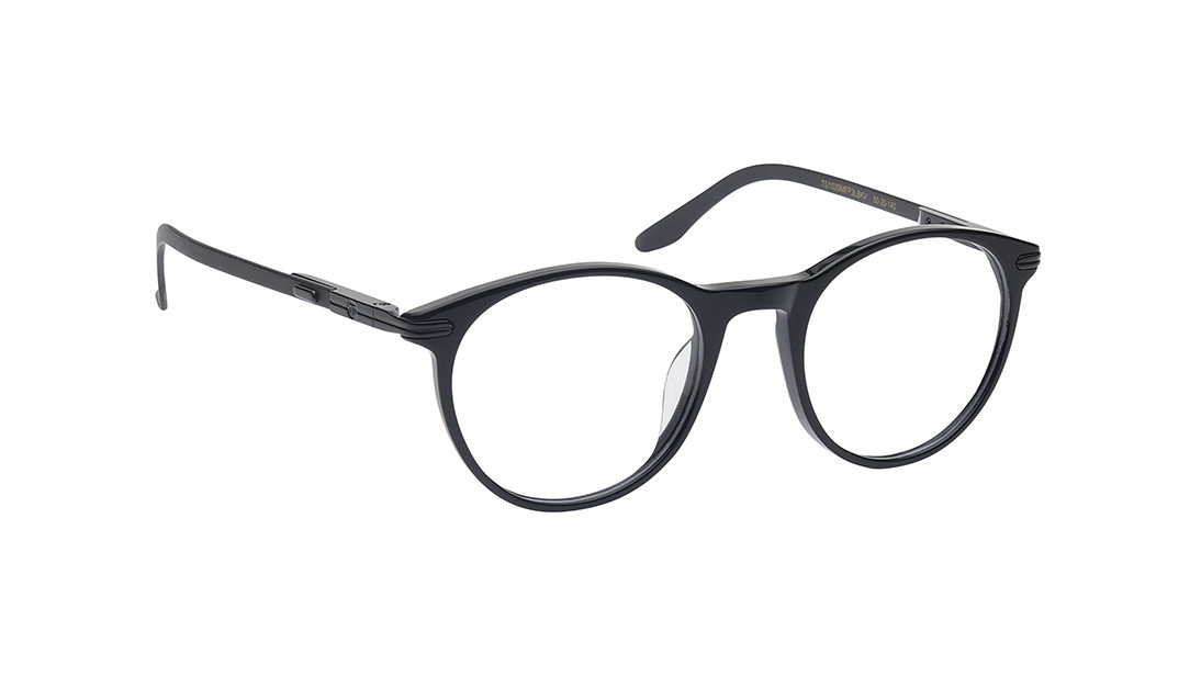 Black Round Rimmed Eyeglasses for Men