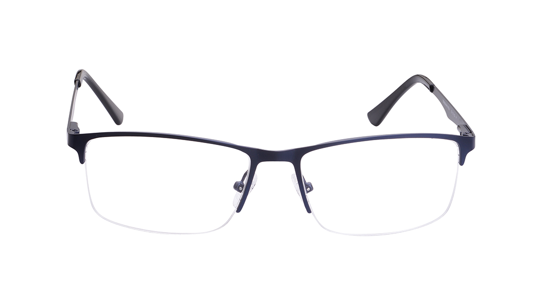 Image 1 of Blue Square Eyeglasses for Men from Titan Available at Titan Eye+