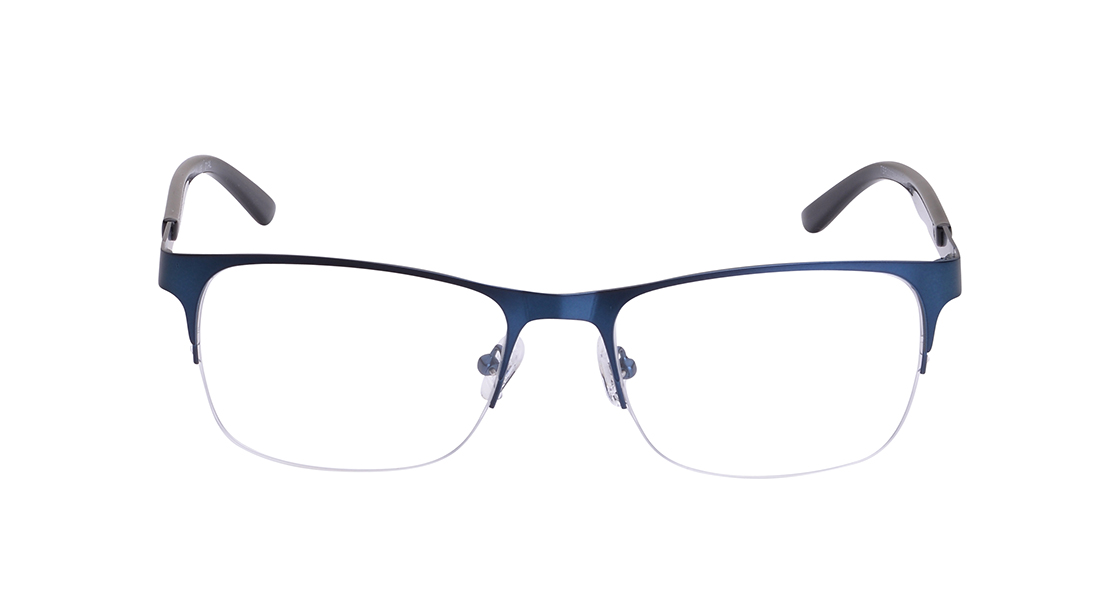Image 1 of Blue Square Eyeglasses for Men from Titan Available at Titan Eye+