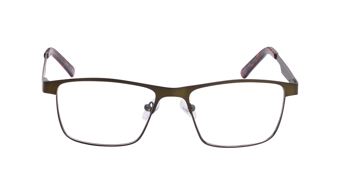 Image 1 of Green Square Eyeglasses for Men from Titan Available at Titan Eye+