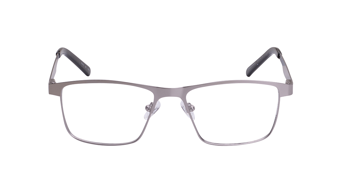 Image 1 of Grey Square Eyeglasses for Men from Titan Available at Titan Eye+