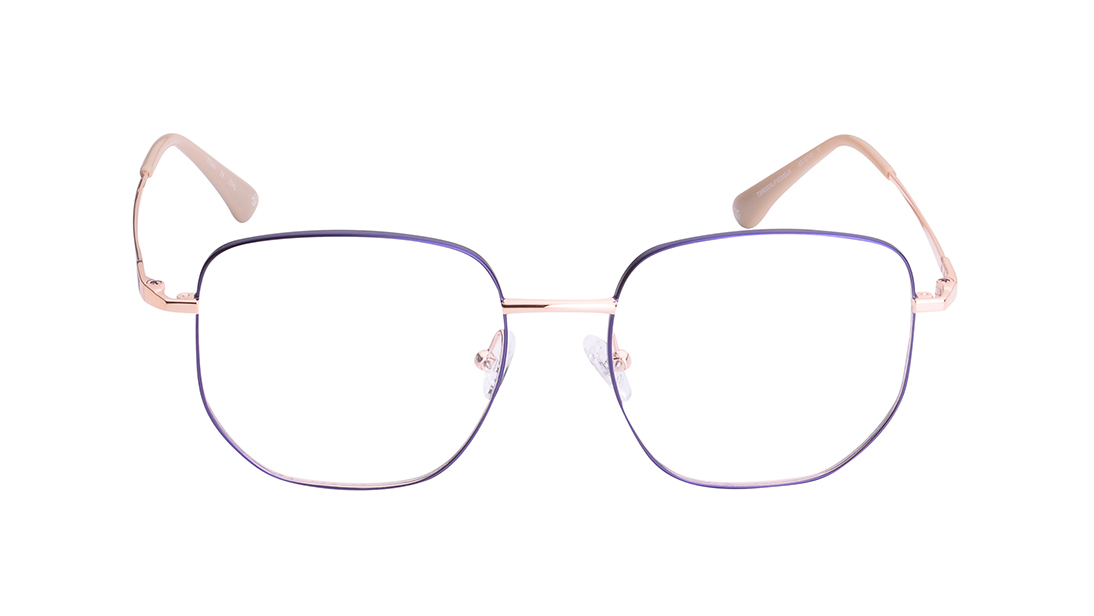 Image 1 of Purple Square Eyeglasses for Men and Women from Titan Available at Titan Eye+