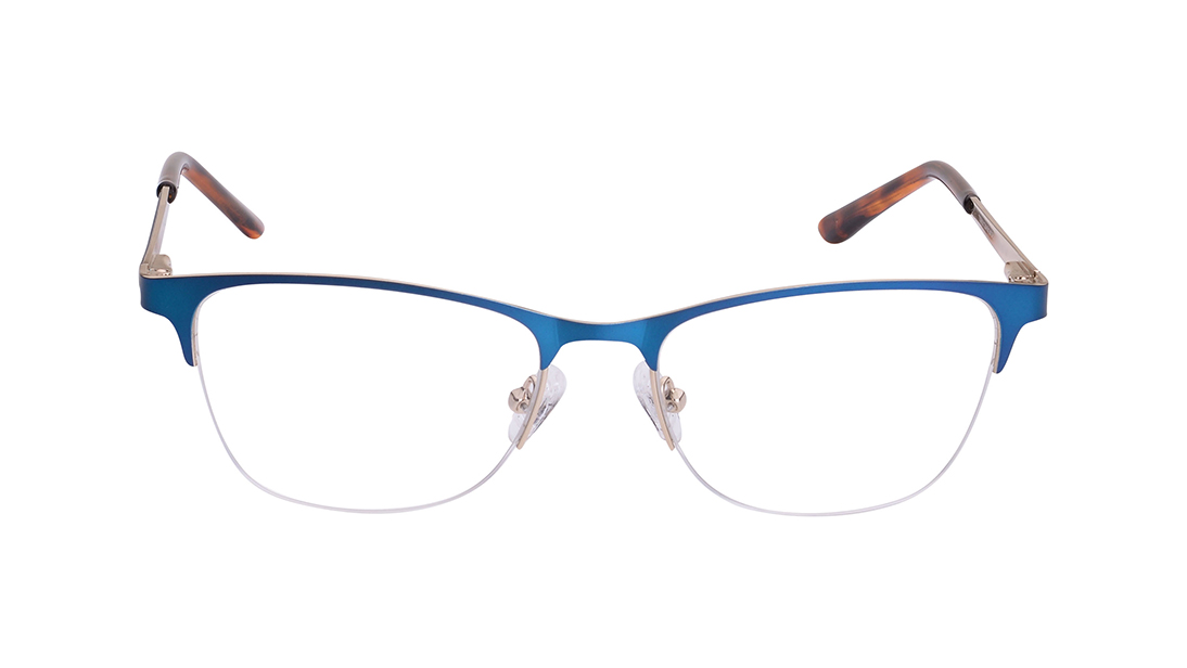 Image 1 of Blue Square Eyeglasses for Men from Titan Available at Titan Eye+