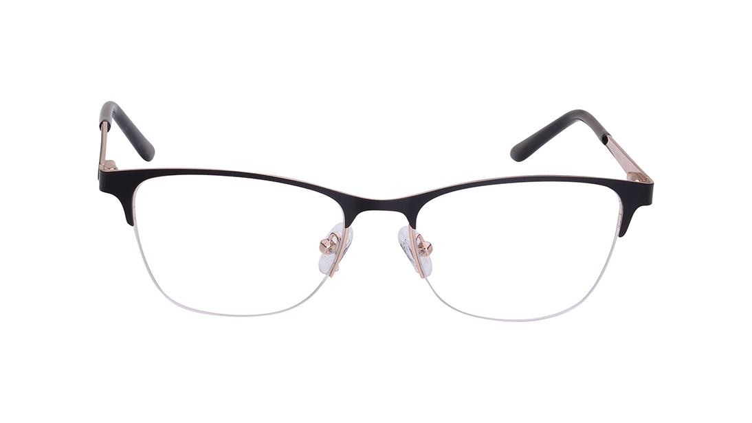 Image 1 of Black Square Eyeglasses for Men from Titan Available at Titan Eye+