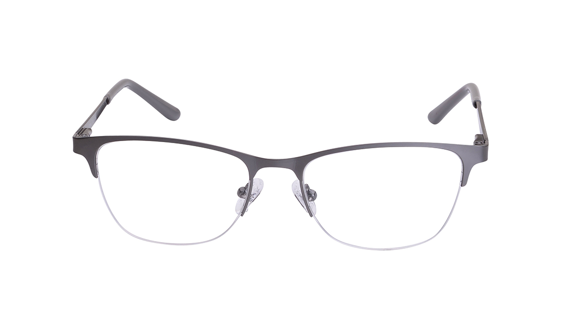 Image 1 of Grey Square Eyeglasses for Men from Titan Available at Titan Eye+