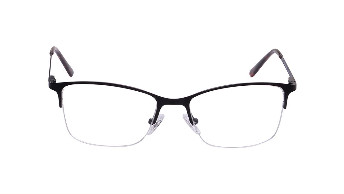 Image 1 of Black CatEye Eyeglasses for Men from Titan Available at Titan Eye+