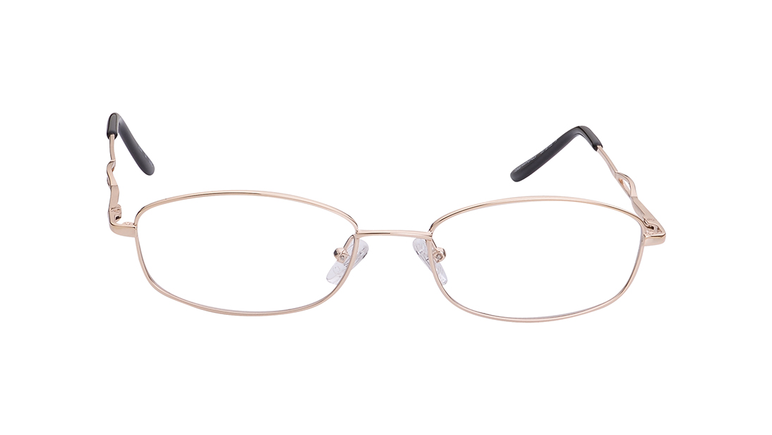 Image 1 of Gold Round Rimmed Eyeglasses for Women from Titan Available at Titan Eye+