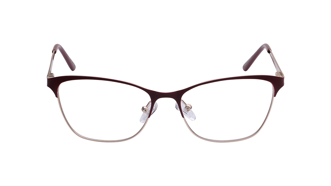 Image 1 of Maroon CatEye Eyeglasses for Women from Titan Available at Titan Eye+