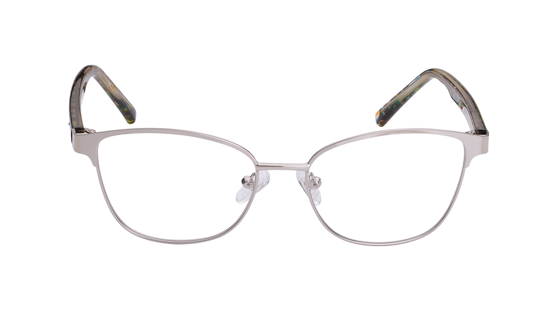 Image 1 of Grey Cateye Rimmed Eyeglasses for Women from Titan Available at Titan Eye+