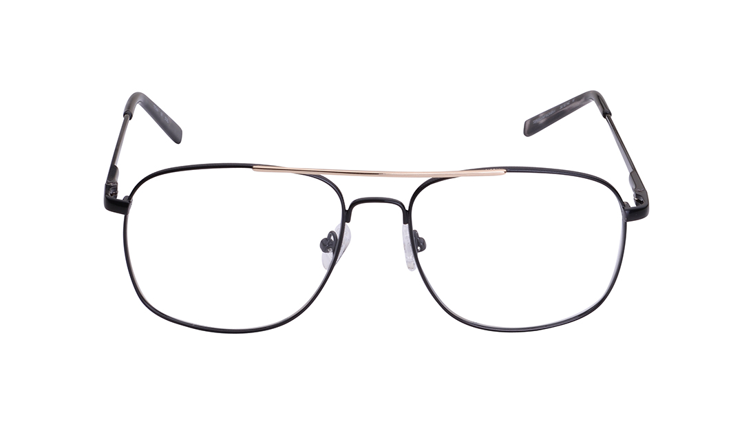 Image 1 of Black Square Eyeglasses for Men from Titan Available at Titan Eye+