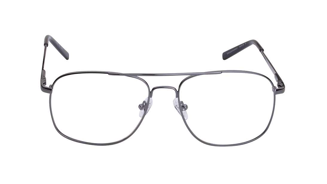 Image 1 of Grey Square Rimmed Eyeglasses for Men from Titan Available at Titan Eye+