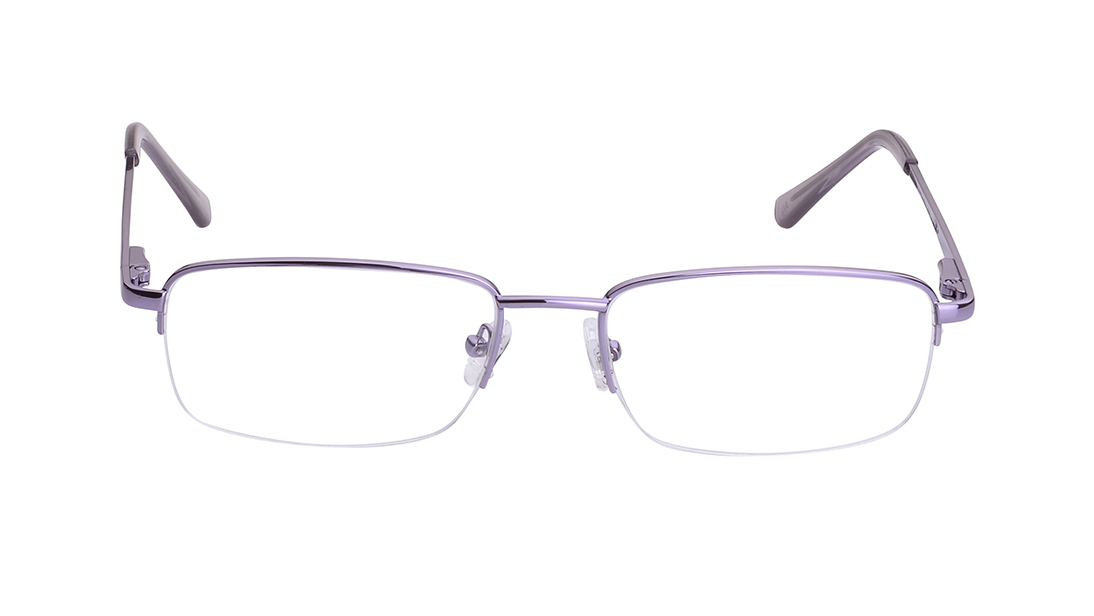 Image 1 of Pink Ellipse Semi-Rimmed Eyeglasses for Men from Titan Available at Titan Eye+