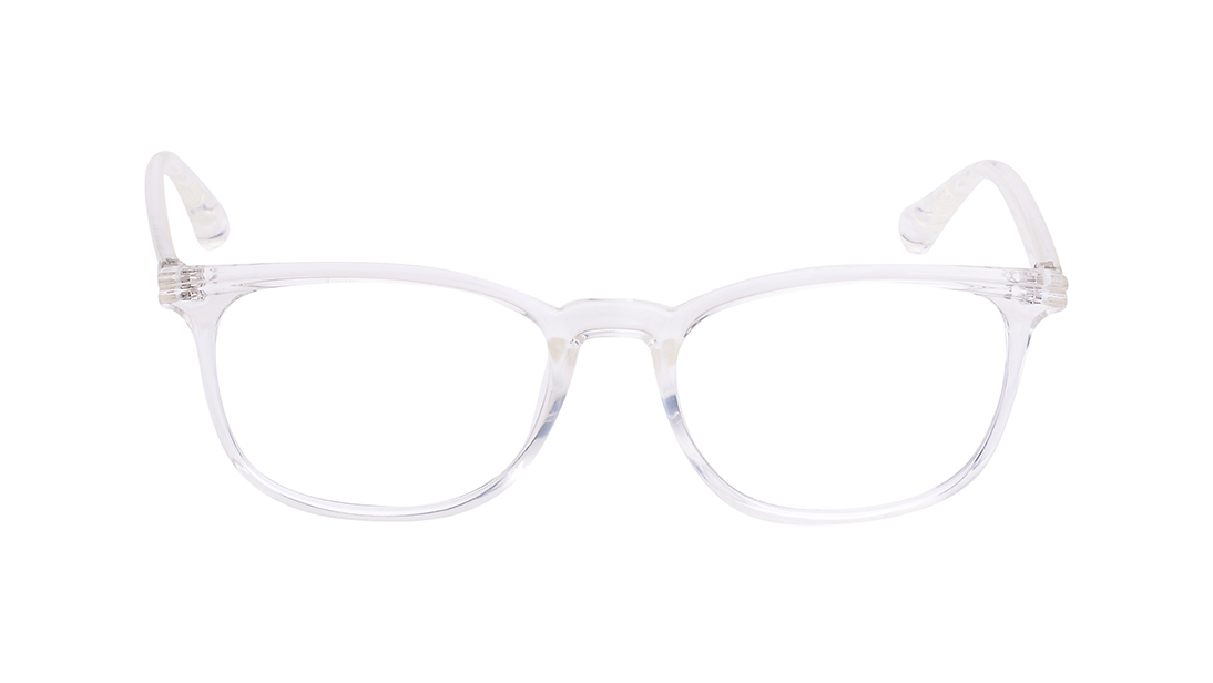 Image 1 of White Square Rimmed Eyeglasses for Women from Titan Available at Titan Eye+