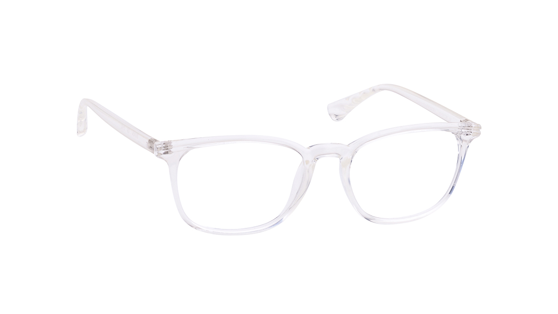 White Square Rimmed Eyeglasses for Women