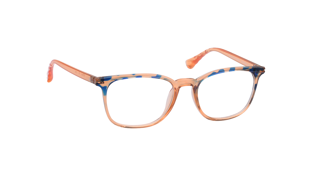 Blue Square Rimmed Eyeglasses for Women