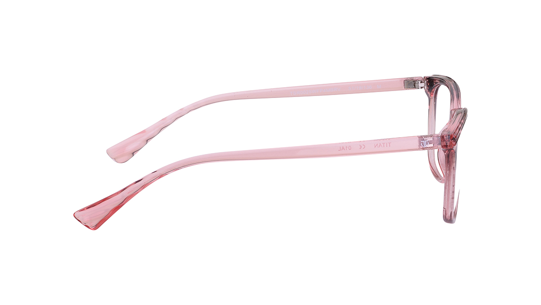 Image 6 of Brown Square Rimmed Eyeglasses for Women from Titan Available at Titan Eye+