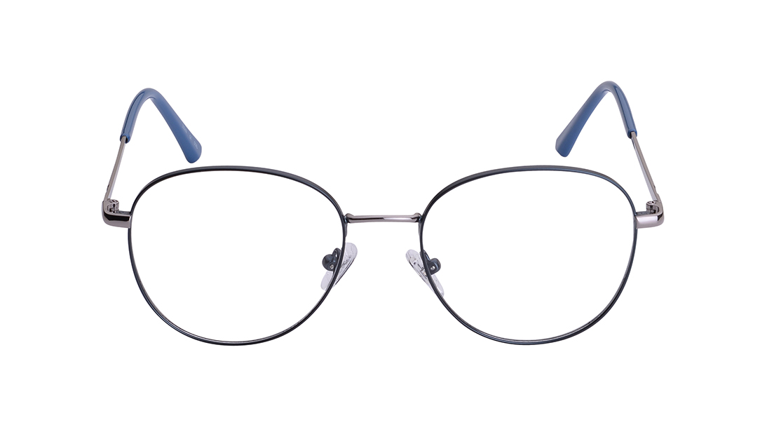 Image 1 of Grey Round Rimmed Eyeglasses for Women from Titan Available at Titan Eye+