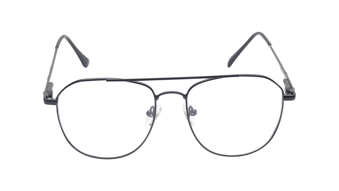 Image 1 of Black Square Eyeglasses for Men from Titan Available at Titan Eye+