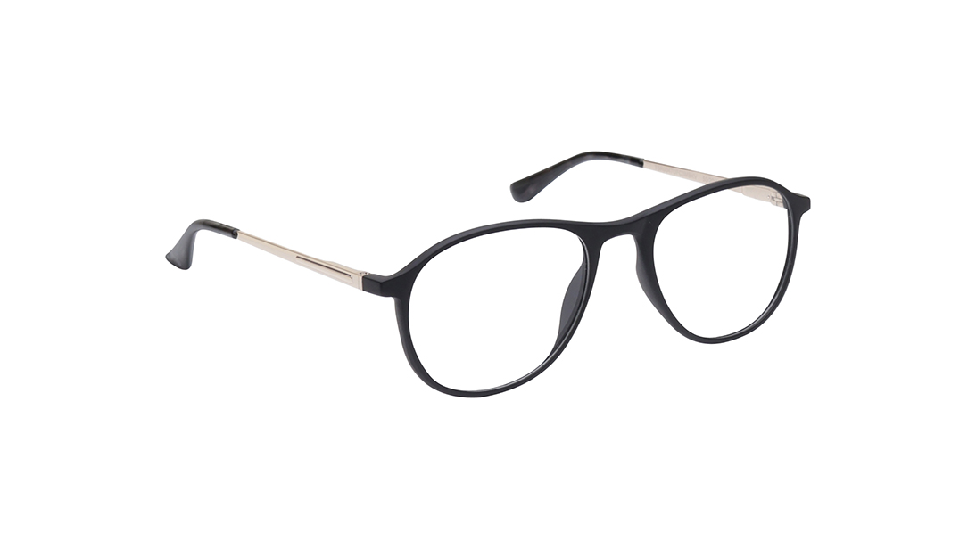 Black Oval Rimmed Eyeglasses for Men and Women