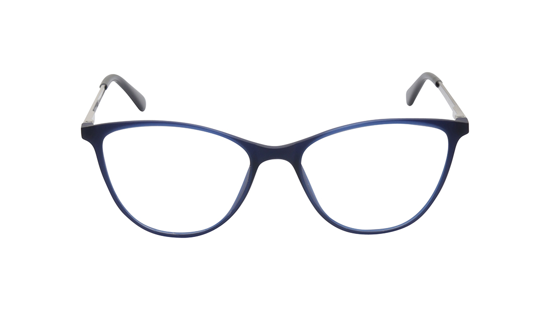 Image 1 of Blue Cateye Rimmed Eyeglasses for Women from Titan Available at Titan Eye+
