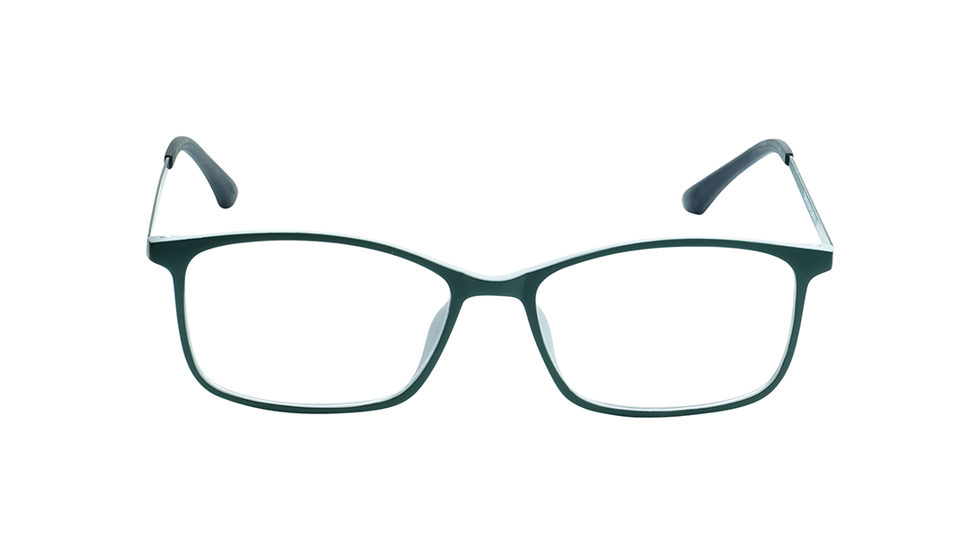 Image 1 of Grey Rectangle Rimmed Eyeglasses for Men And Women from Titan Available at Titan Eye+