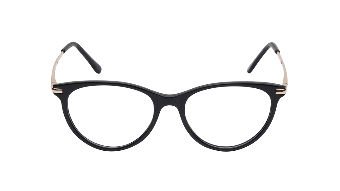 Image 1 of Black Oval Eyeglasses for Women from Titan Available at Titan Eye+