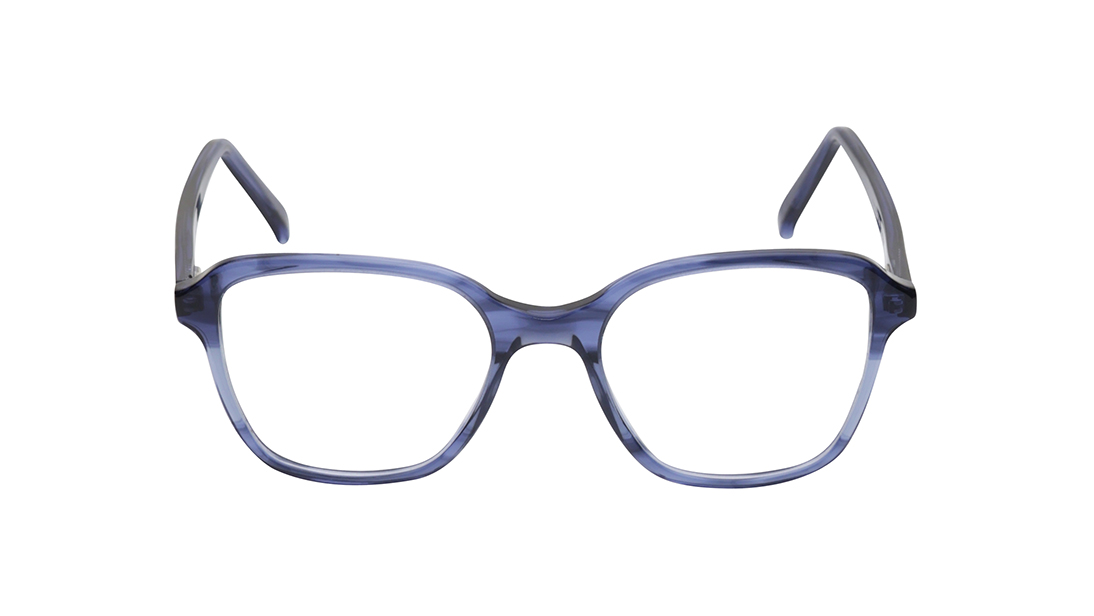 Image 1 of Blue Wayfarer Rimmed Eyeglasses for Men and Women from Titan Available at Titan Eye+
