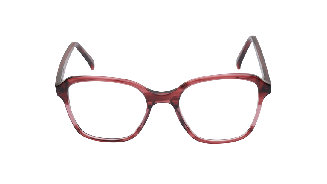 Image 1 of Red Wayfarer Rimmed Eyeglasses for Men and Women from Titan Available at Titan Eye+