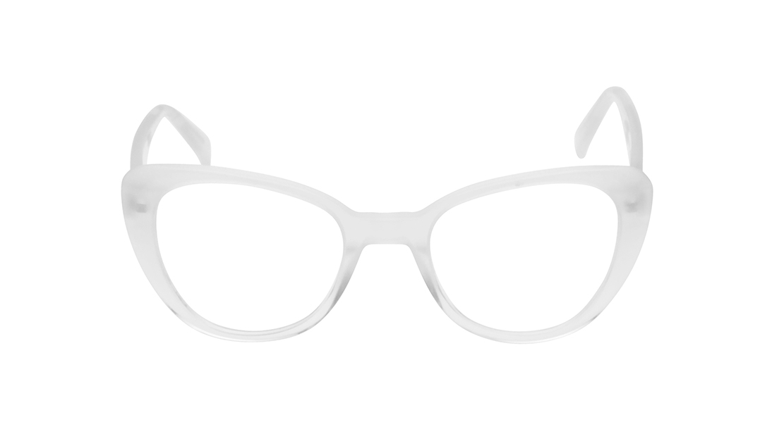 Image 1 of White CatEye Rimmed Eyeglasses for Women from Titan Available at Titan Eye+
