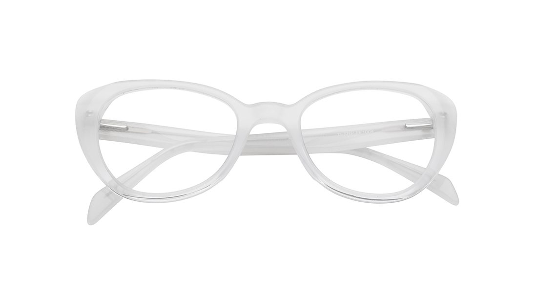 White CatEye Eyeglasses for Women available online at Titan Eye+