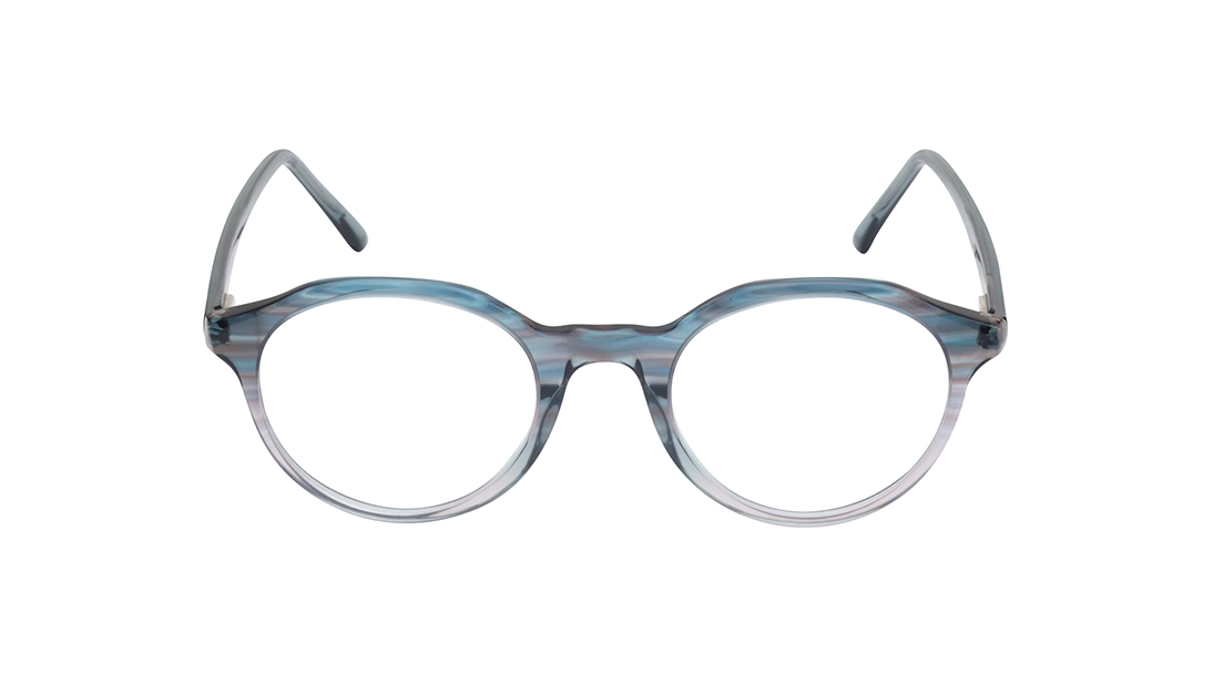 Image 1 of Blue Round Eyeglasses for Men and Women from Titan Available at Titan Eye+