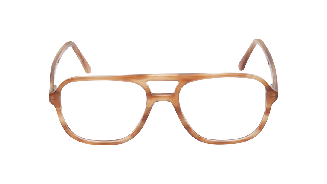 Image 1 of Yellow Aviator Rimmed Eyeglasses for Men from Titan Available at Titan Eye+