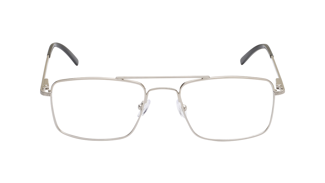 Image 1 of Silver Square Eyeglasses for Women from Titan Available at Titan Eye+
